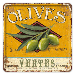 OLIVES METALOWY SZYLD OBRAZEK PLAKAT RETRO #02907