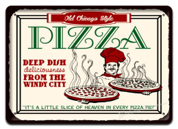 PIZZA METALOWY SZYLD PLAKAT OBRAZEK VINTAGE #02328