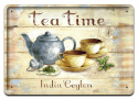 TEA TIME HERBATA METALOWY SZYLD PLAKAT RETRO #07624