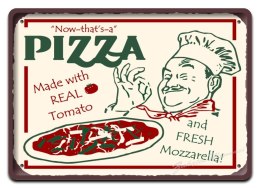 PIZZA METALOWY SZYLD OBRAZEK VINTAGE RETRO #02330