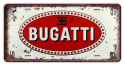 BUGATTI METALOWA TABLICA REJESTRACYJNA PLAKAT #06563