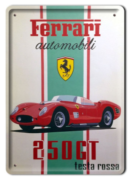 FERRARI PLAKAT METALOWY SZYLD RETRO #07461