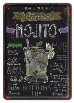 MOJITO PLAKAT METALOWY SZYLD OBRAZEK RETRO #07103