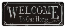 WELCOME METALOWY SZYLD OBRAZEK PLAKAT RETRO #03051