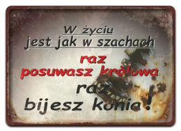 PRL PLAKAT METALOWY SZYLD OBRAZEK RETRO #12716