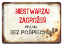 PRL PLAKAT METALOWY SZYLD OBRAZEK RETRO #12709