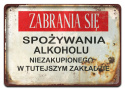 PRL PLAKAT METALOWY SZYLD OBRAZEK RETRO #12710