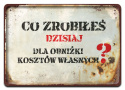 PRL PLAKAT METALOWY SZYLD OBRAZEK RETRO #12711