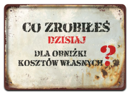 PRL PLAKAT METALOWY SZYLD OBRAZEK RETRO #12711