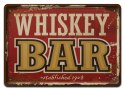 WHISKEY PLAKAT METALOWY SZYLD OBRAZEK RETRO #20009