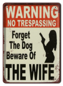 WARNING PLAKAT METALOWY SZYLD OBRAZEK RETRO#20567