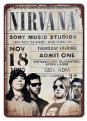 NIRVANA PLAKAT METALOWY SZYLD OBRAZEK RETRO #20682