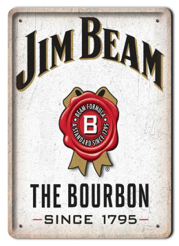 JIM BEAM PLAKAT METALOWY SZYLD OBRAZEK RETRO#20724