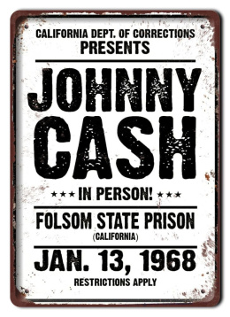 JOHNNY CASH PLAKAT METALOWY SZYLD OBRAZEK #20825