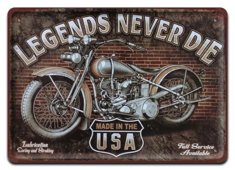 HARLEY PLAKAT METALOWY SZYLD OBRAZEK RETRO #20839