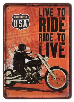 HARLEY PLAKAT METALOWY SZYLD OBRAZEK RETRO #20853