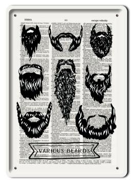 BARBER PLAKAT METALOWY SZYLD OBRAZEK RETRO #21373