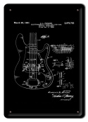 GITARA PLAKAT METALOWY SZYLD OBRAZEK RETRO #21480