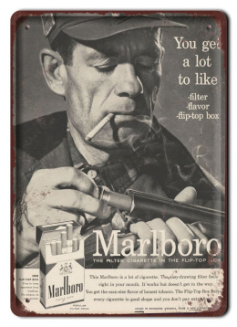 MARLBORO PLAKAT METALOWY SZYLD OBRAZEK RETRO #12734