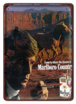 MARLBORO PLAKAT METALOWY SZYLD OBRAZEK RETRO #12736