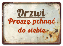 PRL PLAKAT METALOWY SZYLD OBRAZEK #12941