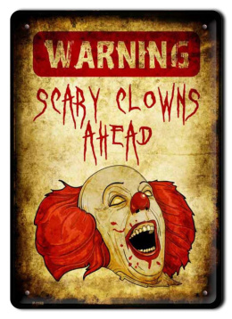 WARNING PLAKAT METALOWY OBRAZEK #13600