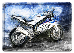 MOTOCYKL PLAKAT METALOWY OBRAZEK #12452