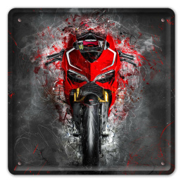 MOTOCYKL PLAKAT METALOWY OBRAZEK #12455