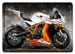 MOTOCYKL PLAKAT METALOWY OBRAZEK #12467