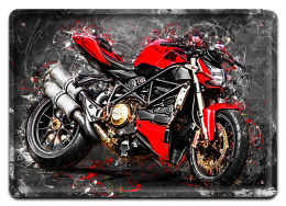 MOTOCYKL PLAKAT METALOWY OBRAZEK #12480