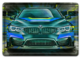 BMW GARAŻ PLAKAT METALOWY OBRAZEK #14076