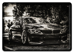 BMW GARAŻ PLAKAT METALOWY OBRAZEK #14099