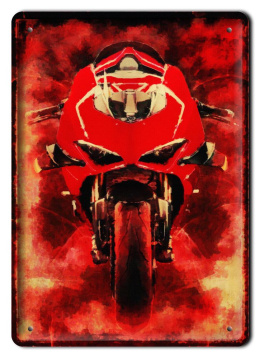 MOTOCYKL PLAKAT METALOWY OBRAZEK #14120