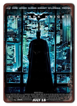 THE DARK KNIGHT Plakat filmowy-metalowy #15204