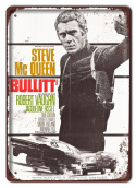 BULLITT Szyld Plakat filmowy-metalowy #15390