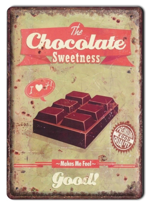 CHOCOLATE METALOWY SZYLD PLAKAT RETRO #00312