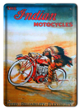 INDIAN METALOWY SZYLD PLAKAT OBRAZEK RETRO #06906