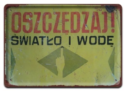 PRL Szyld Retro Vintage PLAKAT METALOWY OBRAZEK #17758