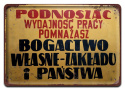 PRL Szyld Retro Vintage PLAKAT METALOWY OBRAZEK #17966