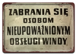 PRL Szyld Retro Vintage PLAKAT METALOWY OBRAZEK #18059