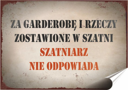 PRL Plakat Samoprzylepny, Plakietka, (motyw metalowego szyldu)#12675