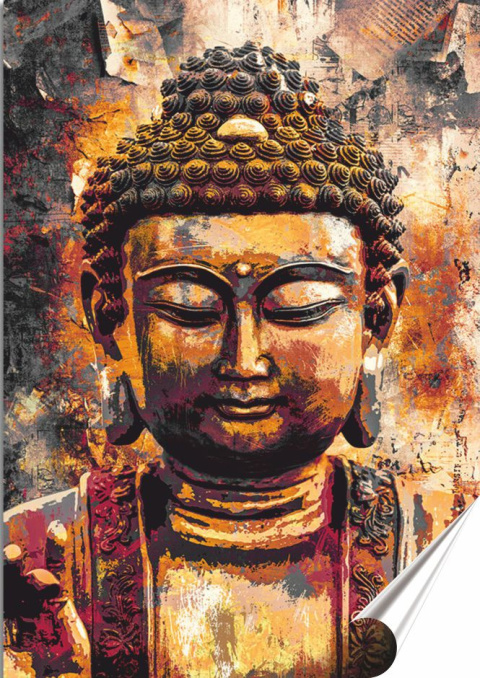 BUDDA Plakat - Folia Samoprzylepna (motyw metalowego szyldu) #12445