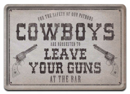 COWBOYS METALOWY SZYLD PLAKAT RETRO #08116