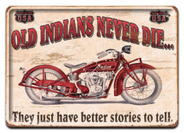 INDIAN HARLEY METALOWY SZYLD RETRO RETRO #00503