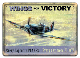 PILOTS SAMOLOT METALOWY SZYLD PLAKAT RETRO #07268