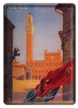 SIENA METALOWY SZYLD PLAKAT OBRAZEK RETRO #04840