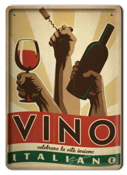 WINO METALOWY SZYLD PLAKAT OBRAZEK RETRO #04823