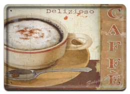 CAFFE METALOWY SZYLD PLAKAT VINTAGE RETRO #04910