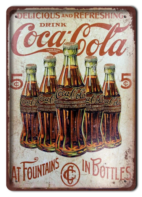 COCA COLA METALOWY SZYLD OBRAZEK RETRO #07134