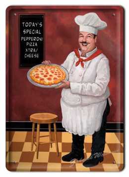 PIZZA METALOWY SZYLD PLAKAT VINTAGE RETRO #04889